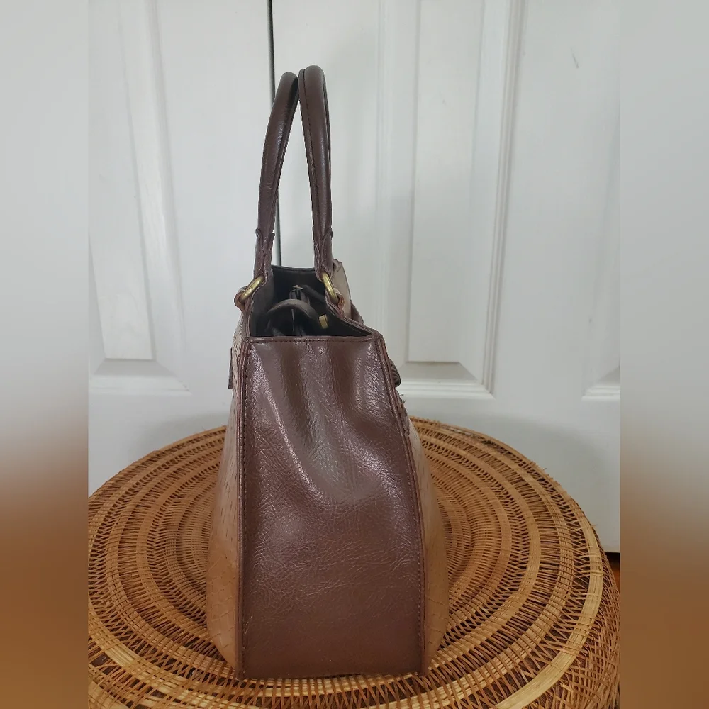 Relic Womens Woven Minimalist Normcore Handbag With Double Handles